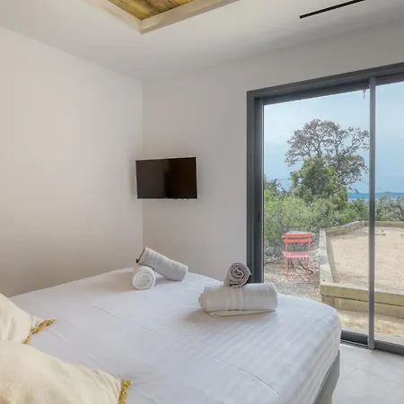 빌라 Climatisee Au Lavandou Avec Vue Avec Piscine Chauffee 르 라방두